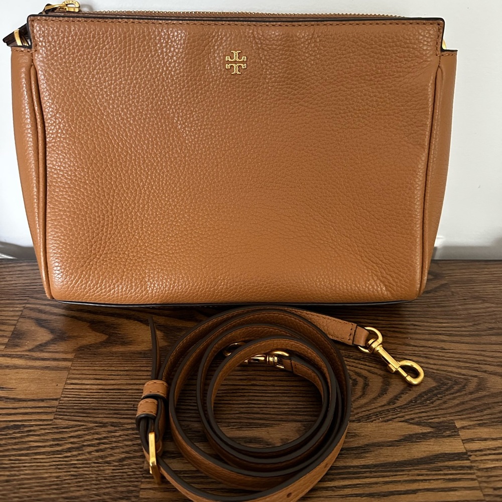 Tory Burch Tan Leather Crossbody Bag